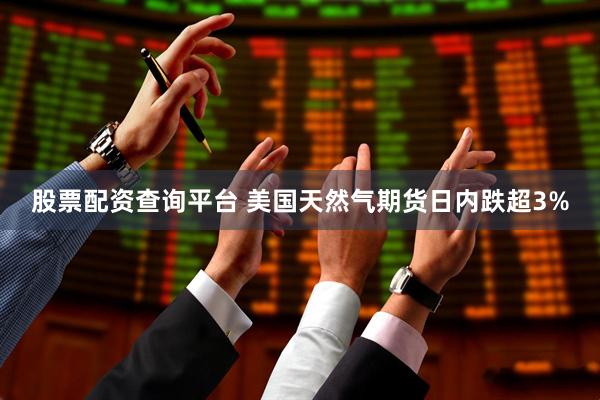 股票配资查询平台 美国天然气期货日内跌超3%